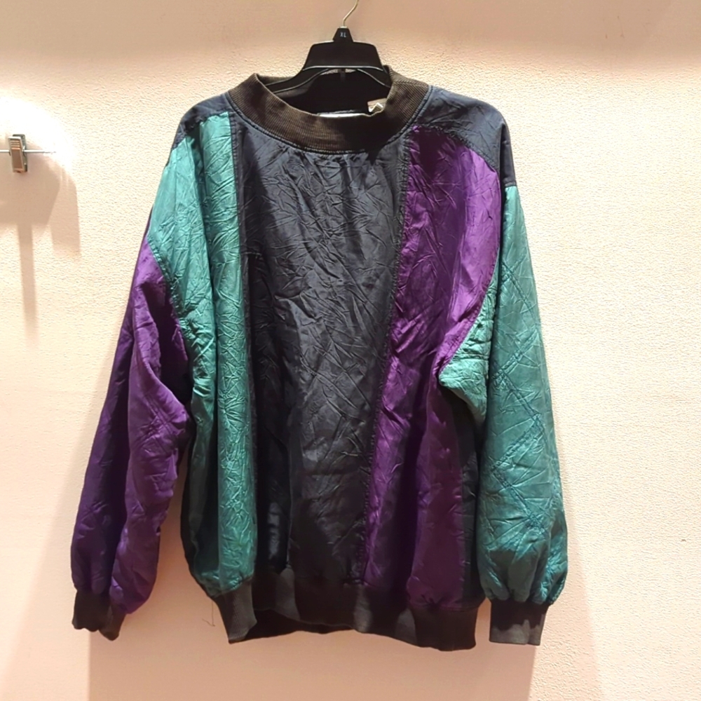 Vintage Bachrach LG silk sweat top